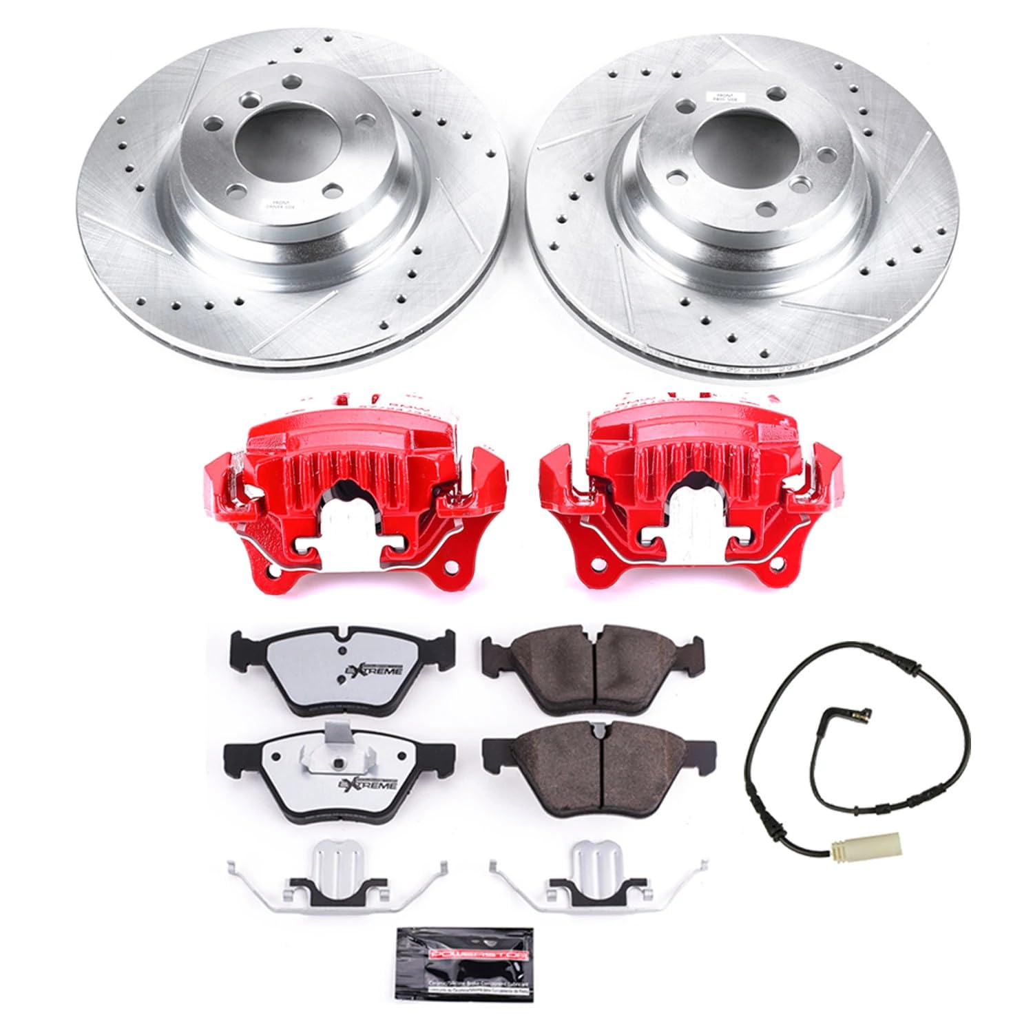 Power Stop KC3077-26 Z26 Street Warrior Front Brake Kit For BMW 330i 2006 [Model Specific]