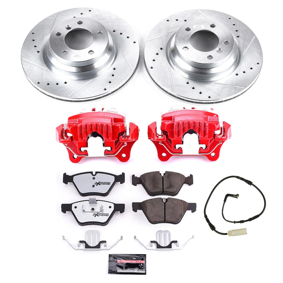 Power Stop KC3077-26 Z26 Street Warrior Front Brake Kit For BMW 330i 2006 [Model Specific]