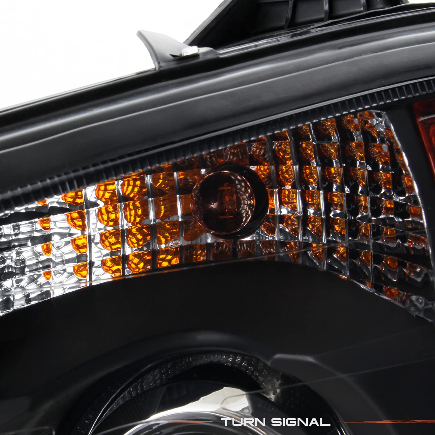 AKKON - OE Style Projector Headlights Fits 2008-2017 Kenworth T660 T170 T270 T370 T700 Black Housing - Pair