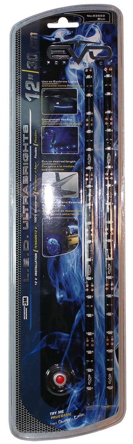 12" CIPA 93553 Blue EVO Formance Ultrabright Flexible Neon LED Light Strip