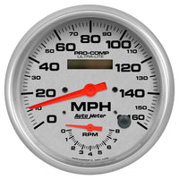 Auto Meter Gauge 4478, Tach/Speedo, 5", 160Mph & 8K RPM, Elec. Program., Ultra-Lite
