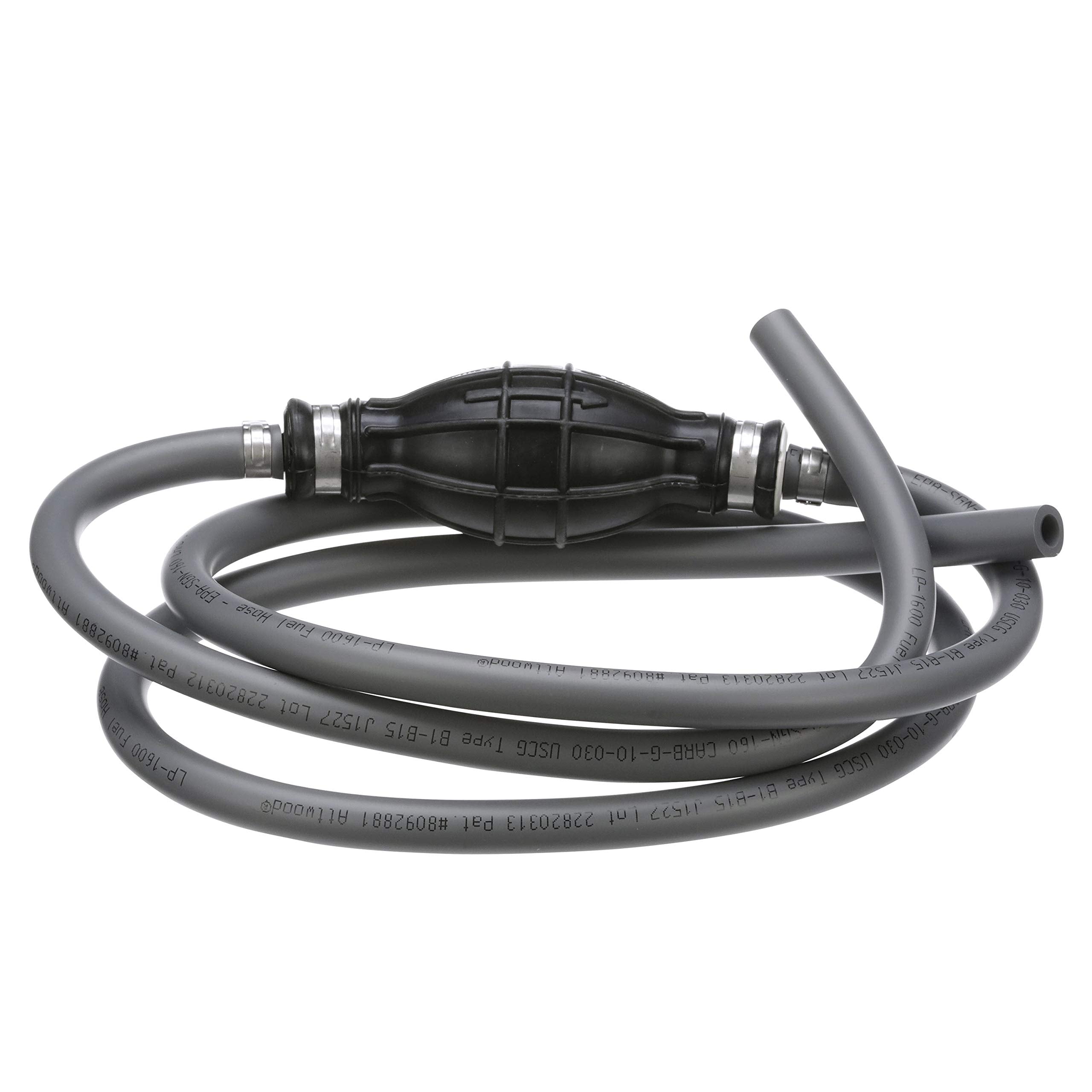 Universal Fuel Line Kit Attwood 951606ULP7, 6 Feet Long, 5/16-Inch Diameter, Multi-Layer Low-Permeation Primer Bulb