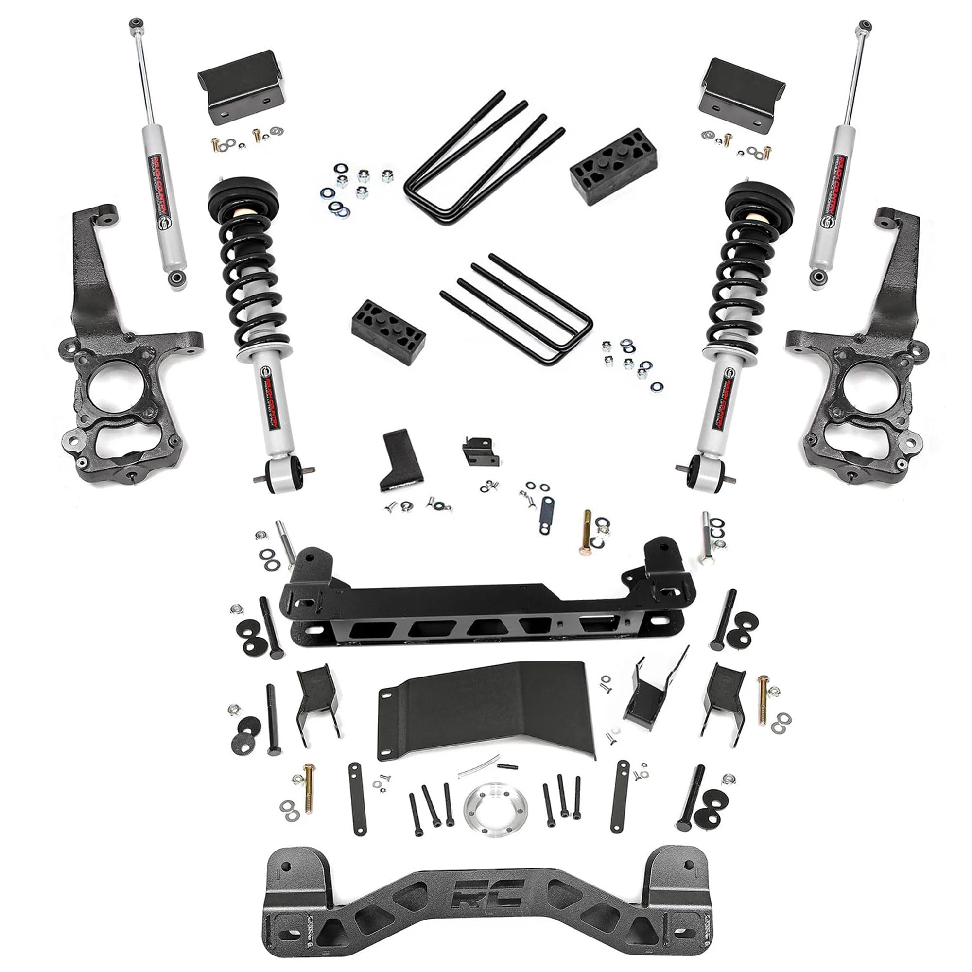 4" Lift Kit Rough Country w/N3 Struts for 2015-2020 Ford F-150 4WD - 55531