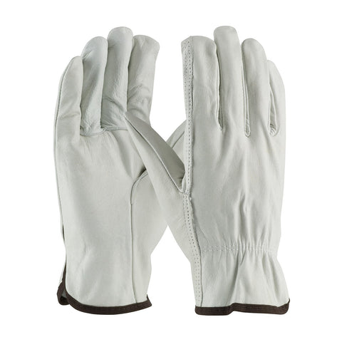 PIP 68-103-M Protective Industrial Products Cowhide Gloves, Regular Grade, M, Natural