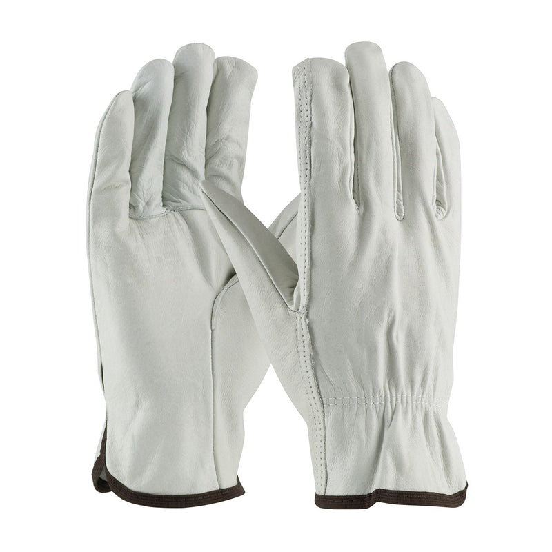 PIP 68-103-M Protective Industrial Products Cowhide Gloves, Regular Grade, M, Natural