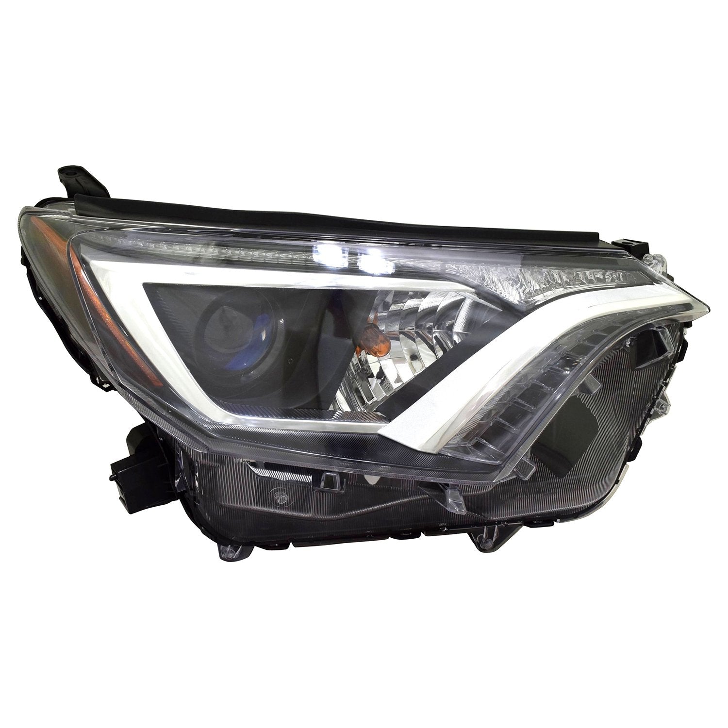Right TYC Headlight Assembly Compatible with 2016-2018 Toyota Rav4