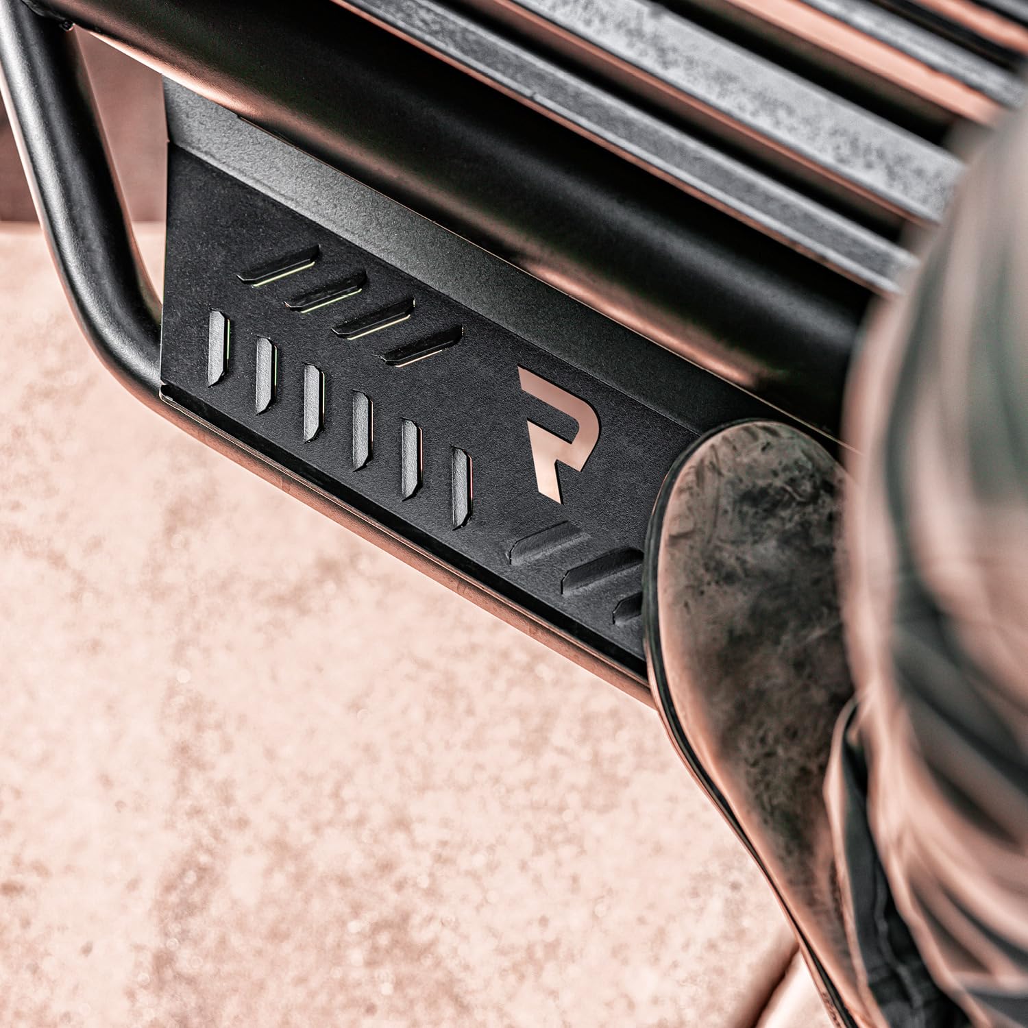 N-Fab SS Podium Steps | Polished Stainless Steel, Wheel-to-Wheel w/ Bed Access | HPD15103CC-6-SS | Fits 2015.5-2018 Dodge RAM 1500 Classic Model, 2020-21 RAM 2500/3500 Crew Cab 6.4' Std Bed, SRW Gas
