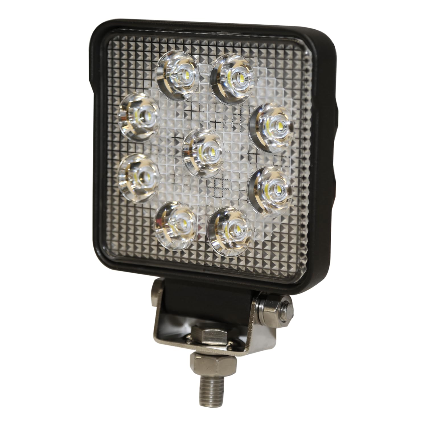 Flood Light ECCO E92006 9 Led, Flood Beam, Square, 1 Bolt Mount, 12 24 Volt