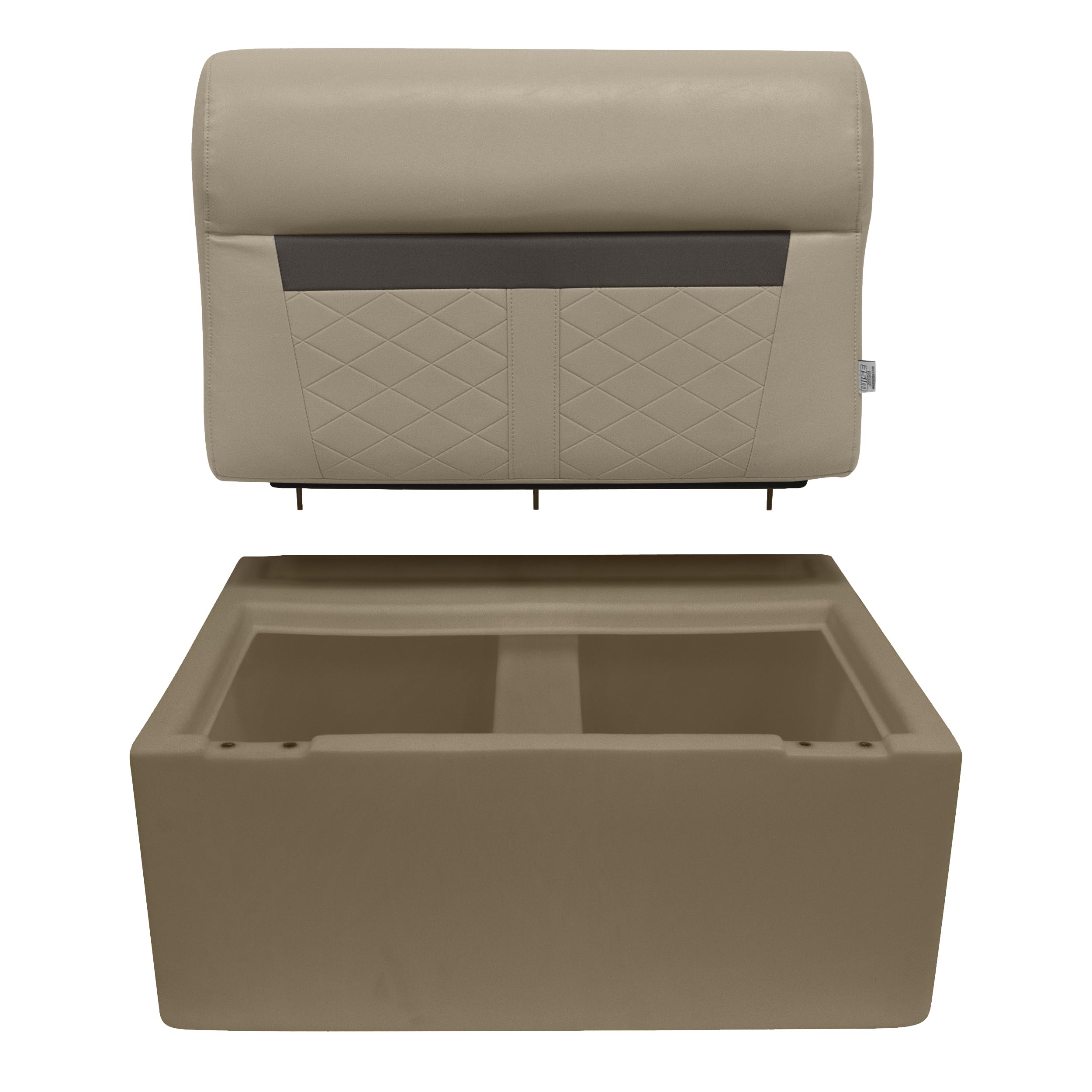 28" Wise DLX Series Pontoon Bench Seat - Base Only - Neutral 8WD95-1B-207
