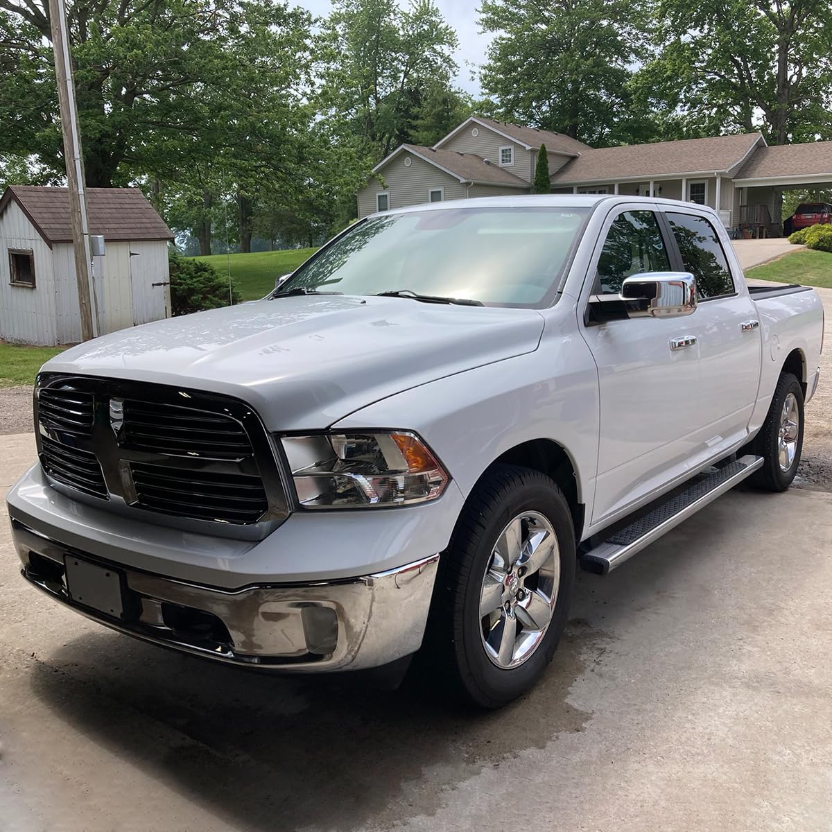 Euro Light Smoke Spec-D Tuning Quad Headlights Compatible with 2009-2018 Dodge Ram 1500