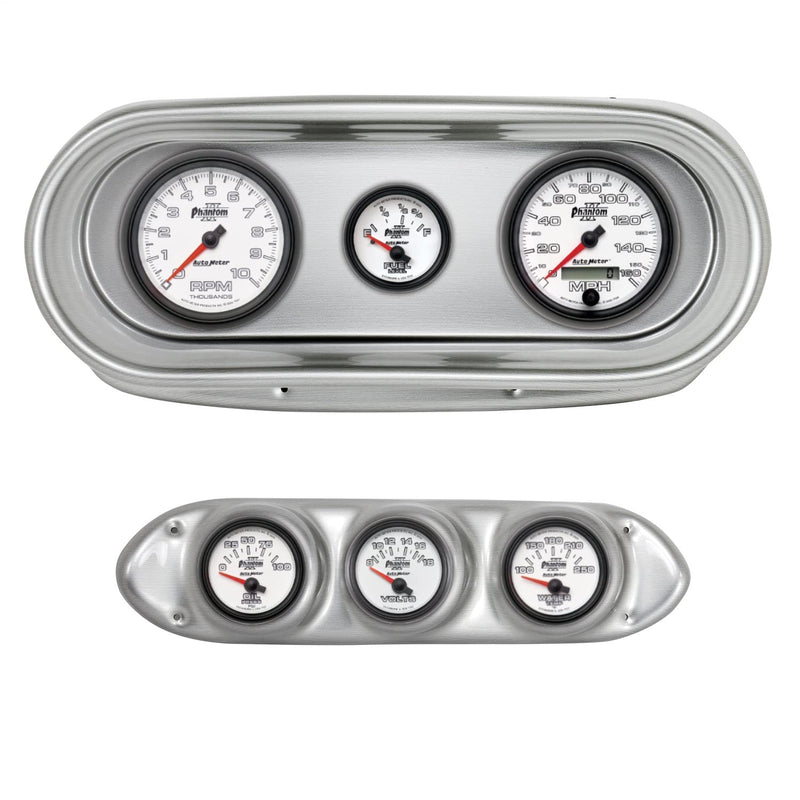 AutoMeter Dash Kit Direct Fit, Nova 62-65, Tach/Mph/Fuel/Oilp/Wtmp/Volt, Phantom Ii (2127-10)