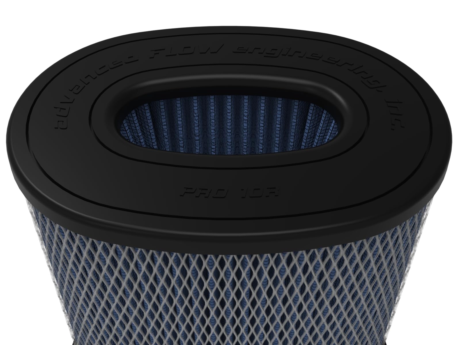 Momentum Intake Replacement Air Filter aFe POWER w/Pro 10R Oiled Media - 5.50"x3.50" Inlet, 9" Tall - #20-91208T