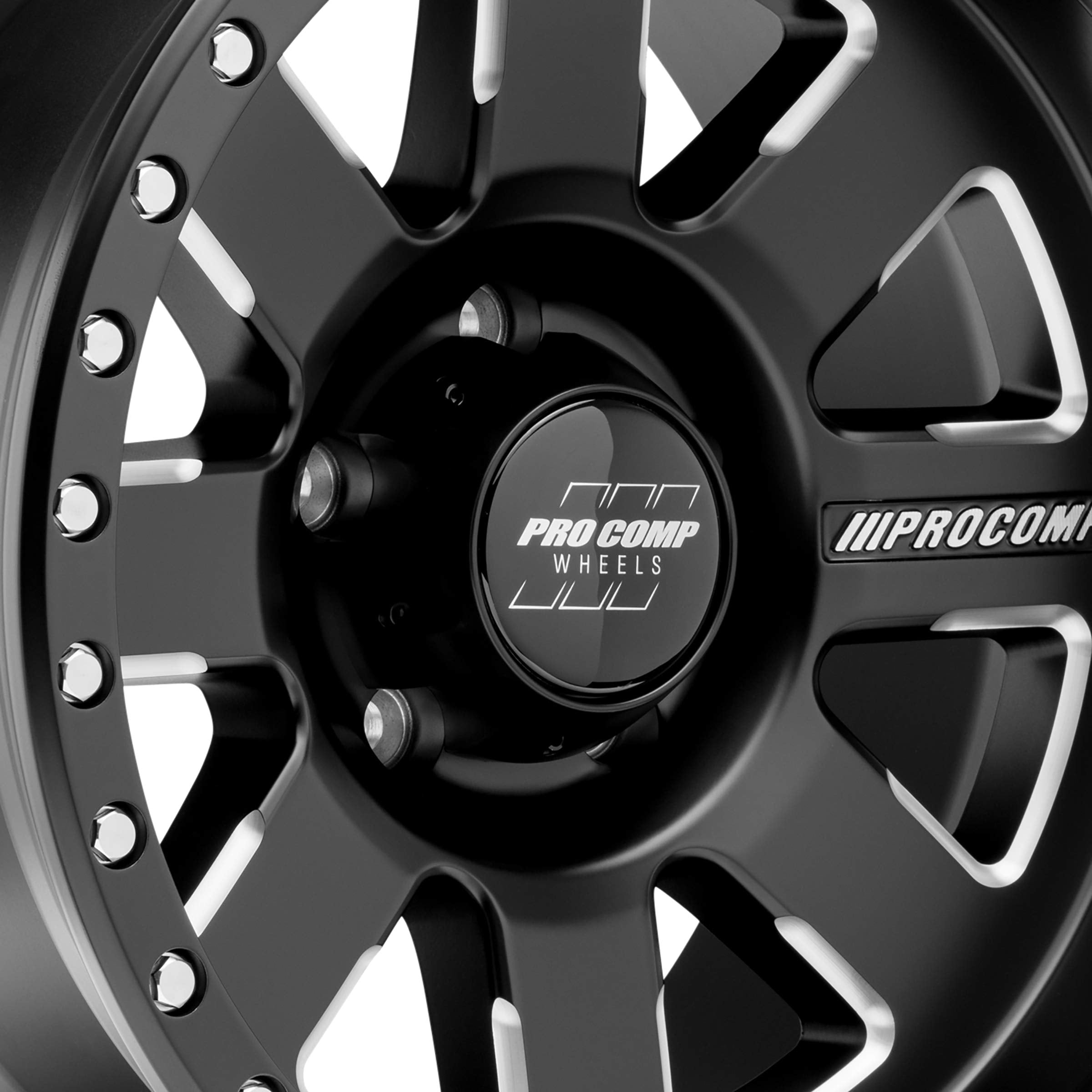 74 Pro COMP Series Trilogy Satin Black Milled (17x9 / 5x5 / -6mm)