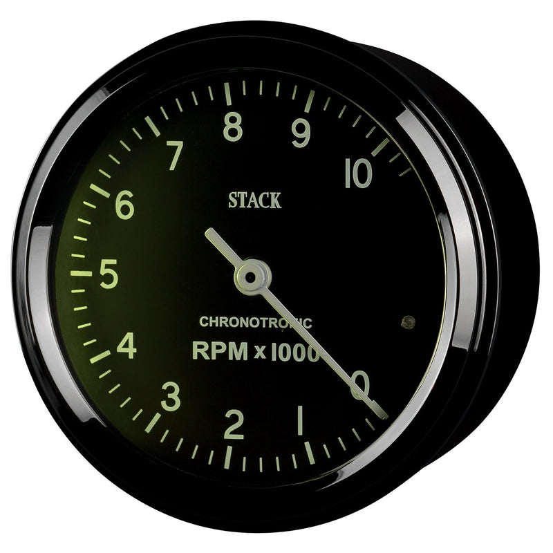 80mm Stack ST901096 Black 0-10k RPM Chronotronic Tachometer