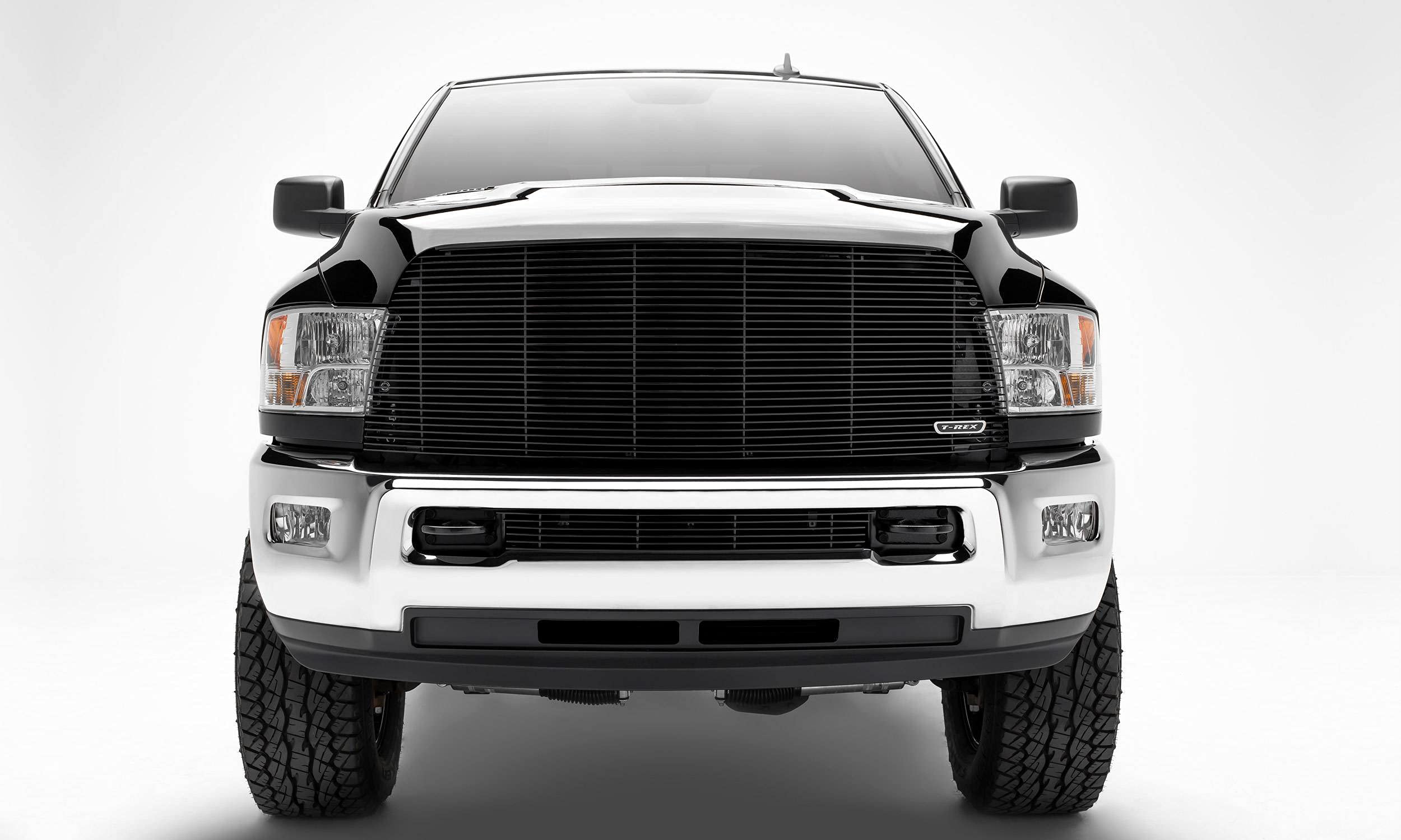 2013-2018 Ram 2500, 3500 T-Rex Grilles Billet Grille, Black, 1 Pc, Replacement - PN #20452B