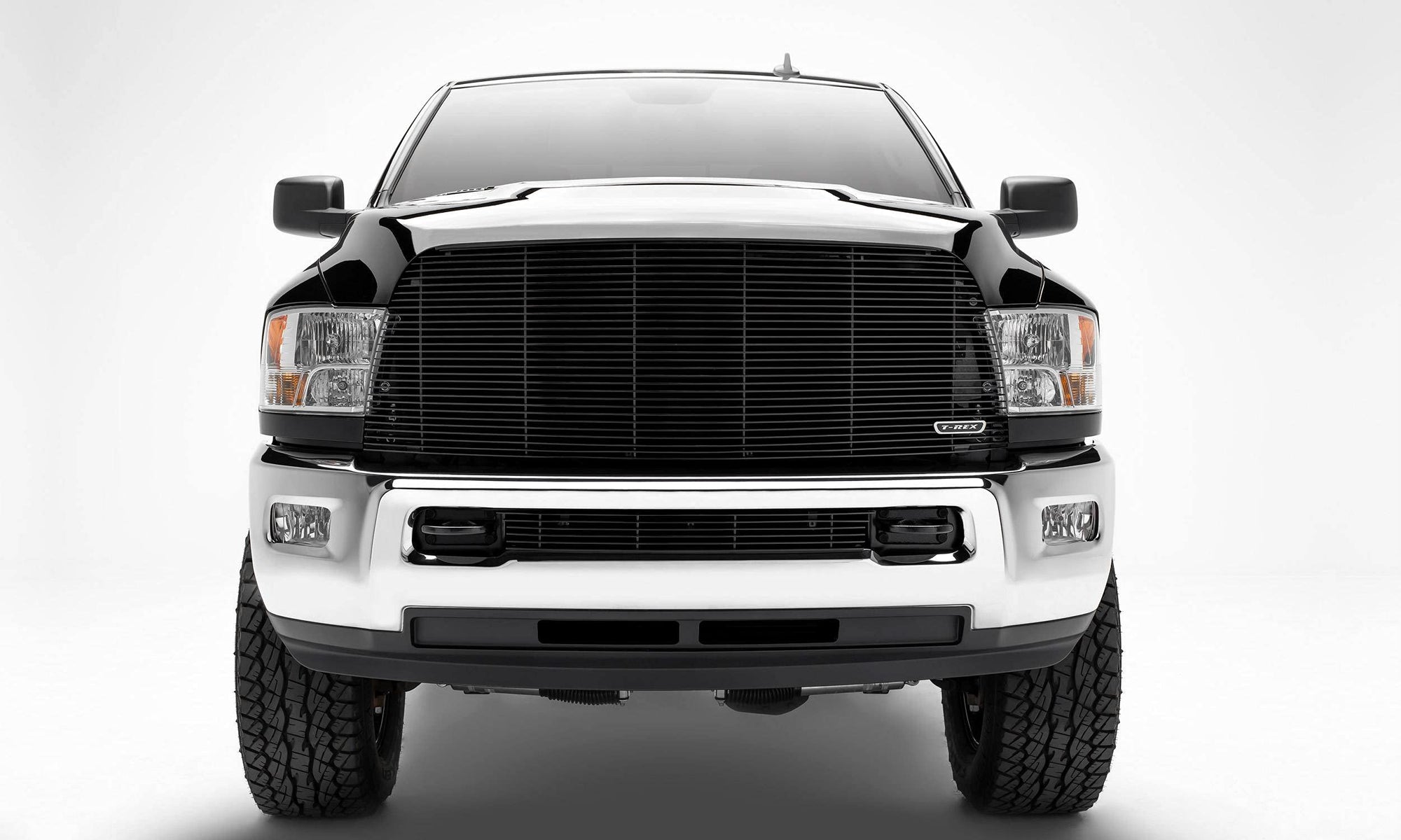 2013-2018 Ram 2500, 3500 T-Rex Grilles Billet Grille, Black, 1 Pc, Replacement - PN #20452B