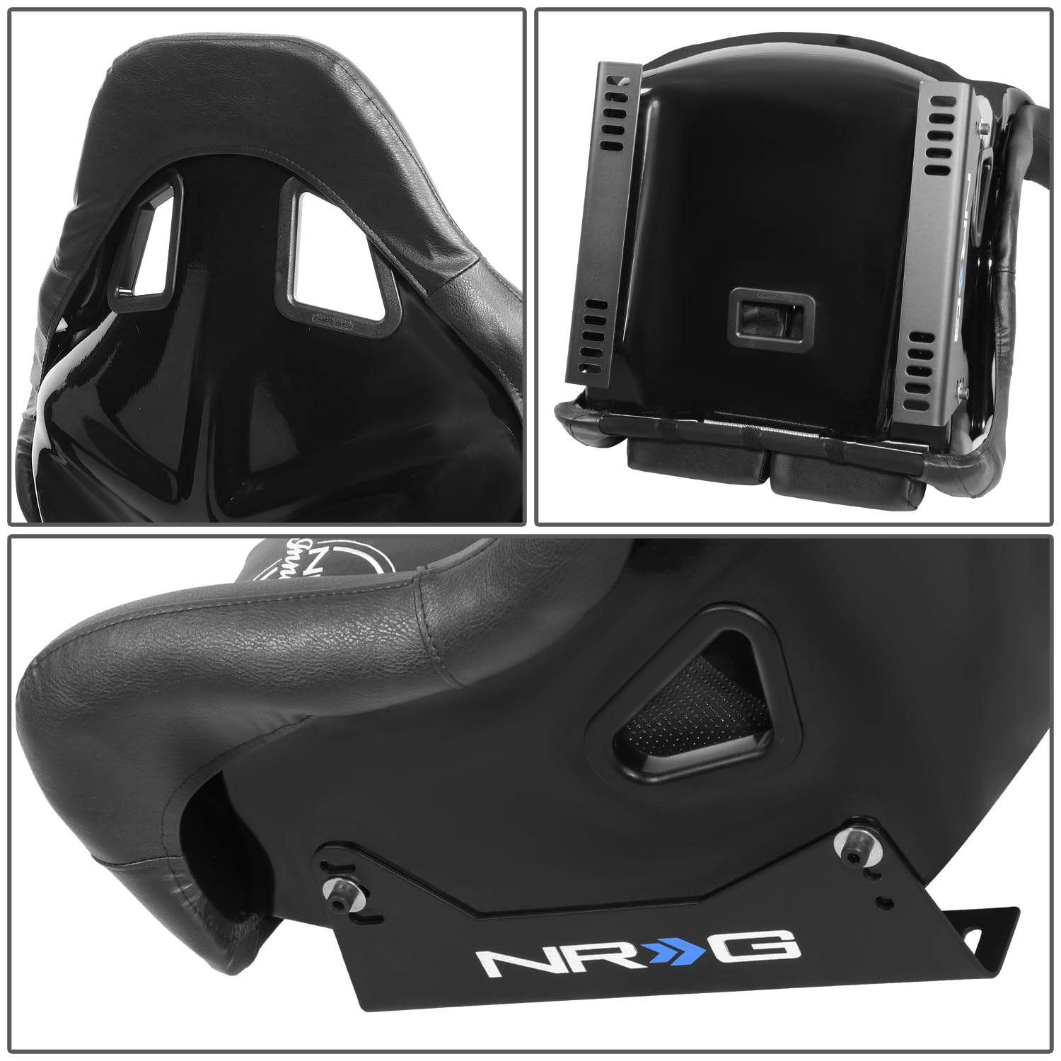NRG Innovations FIA Competition Seat NRG-FRP-RS500-SHIELD with Competition Fabric, FIA Homologated, Free Water Resistance