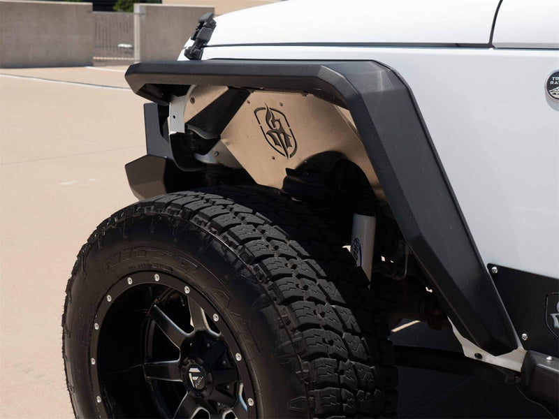 Front Fendor Flares Road Armor RDA507AFF0B Fits Jeep Wrangler