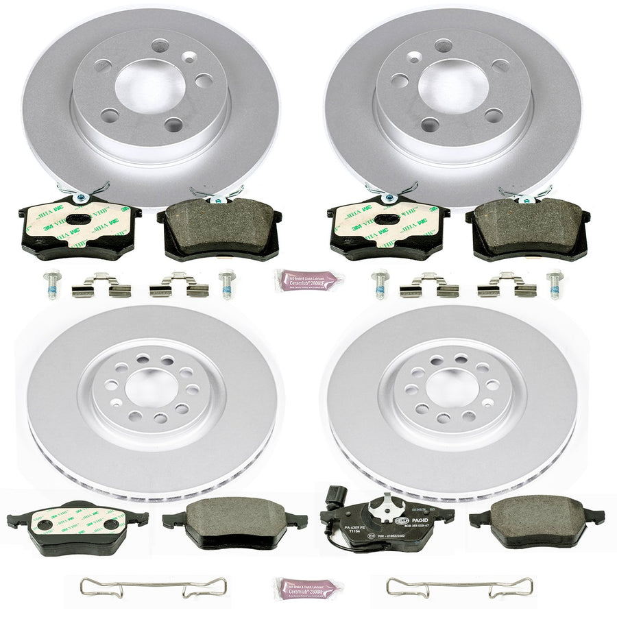 Euro-Stop Power Stop ESK2795 Brake Kit Front and Rear For Audi TT Quattro 2000-2006 [Model Specific]