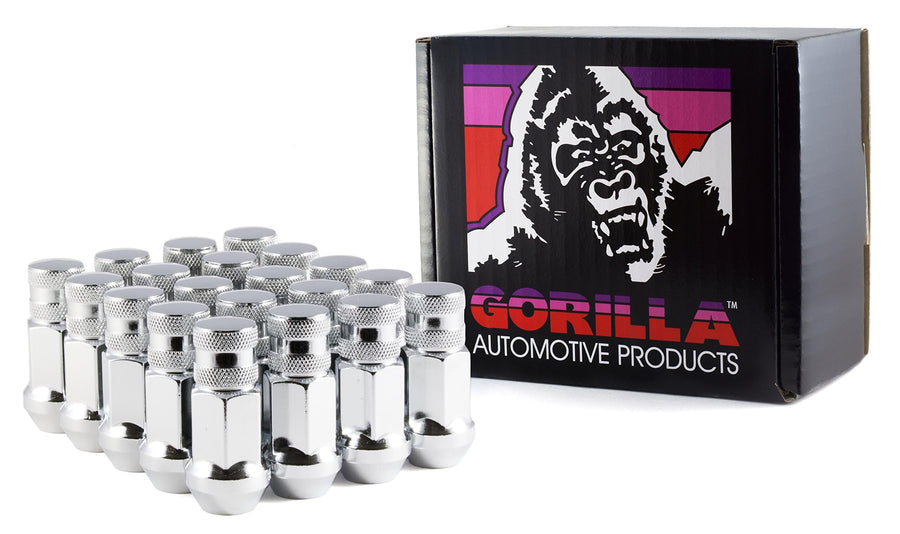 12mm x 1.50 Thread Size Gorilla Automotive Forged Steel Chrome Finish Closed End Lug Nut, (Pack of 20)