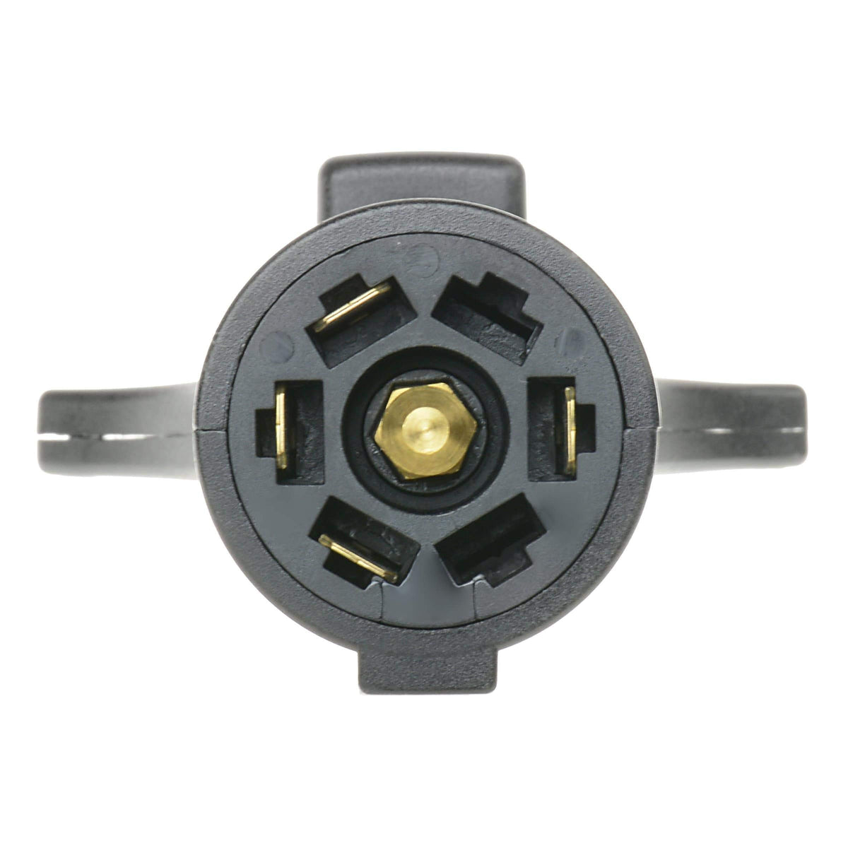 T-H Marine 7-Way Trailer Wiring Adapter - Round Style to 5-Way Adapter, 12 Volt DC