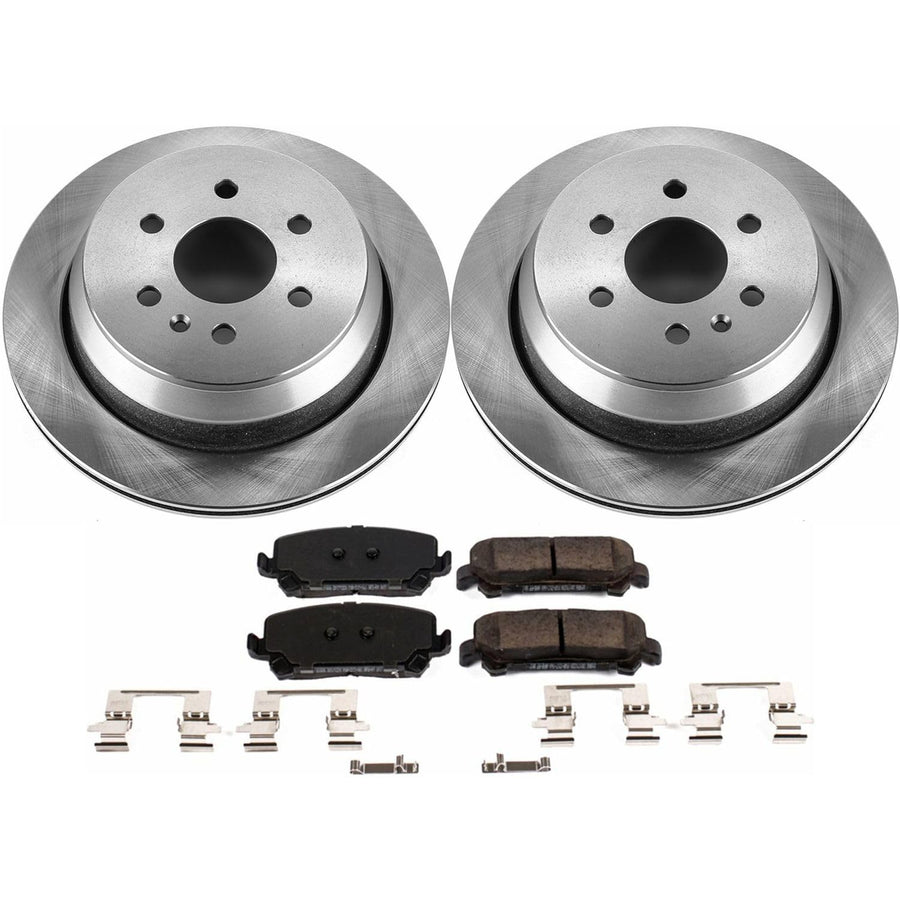 Power Stop KOE7127 Rear Replacement Brake Kit-OE Brake Rotors & Ceramic Brake Pads For Chevrolet Colorado 2015-2020, GMC Canyon 2015-2020 [Model Specific]