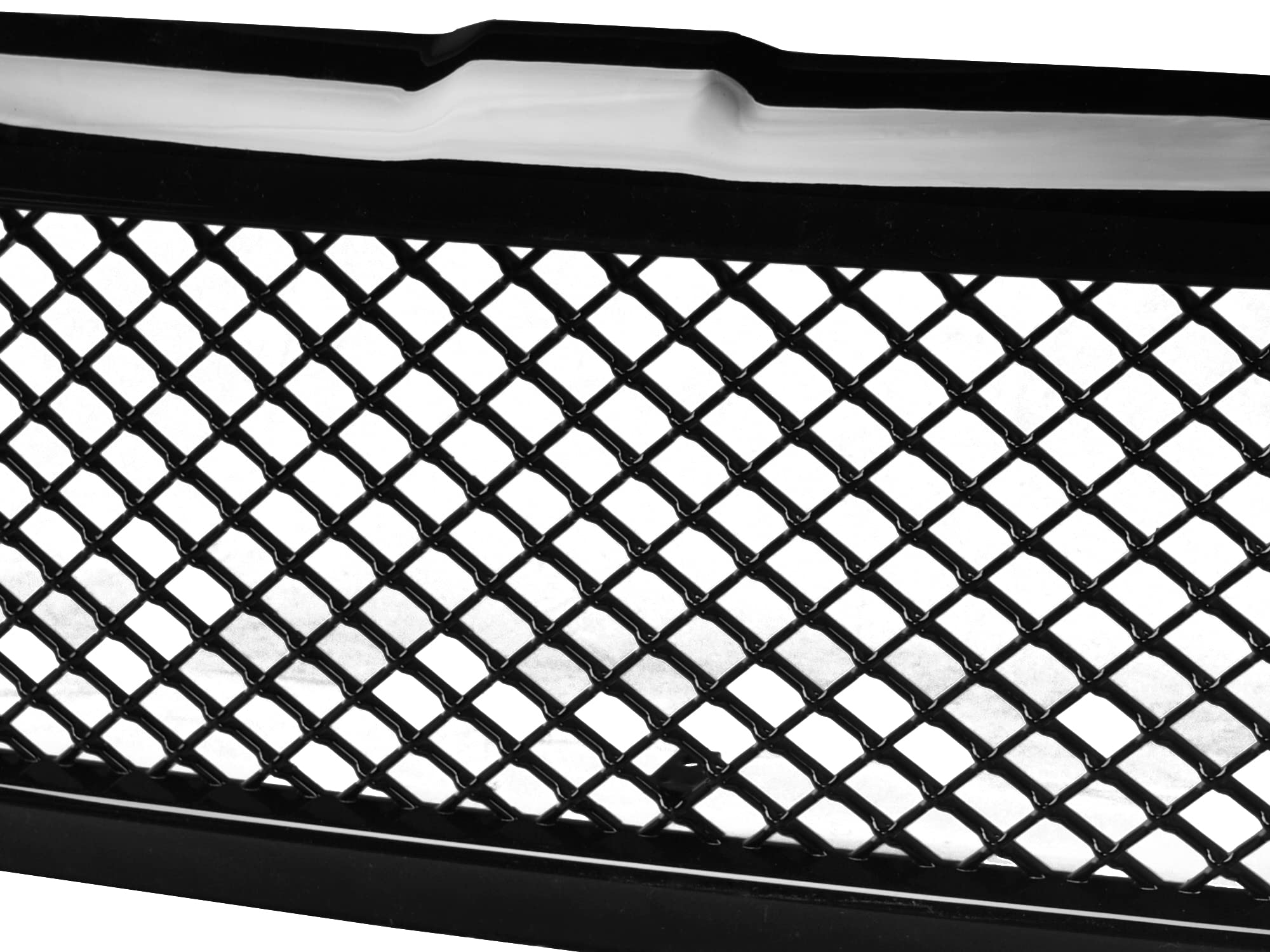 Mesh Front Hood Grille Armordillo USA 7169180 - Gloss Black Fits 1994-2001 Dodge Ram 1500