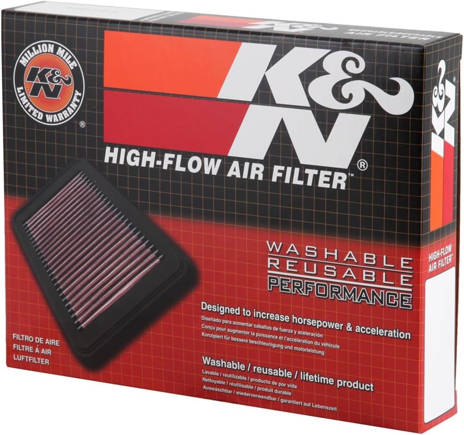 K&N Engine Air Filter: Premium, High Performance, Powersport Air Filter: Fits 2012-2019 DUCATI (1299 Panigale, 959, Multistrada 1260, Scrambler 1100, XDiavel) DU-1112