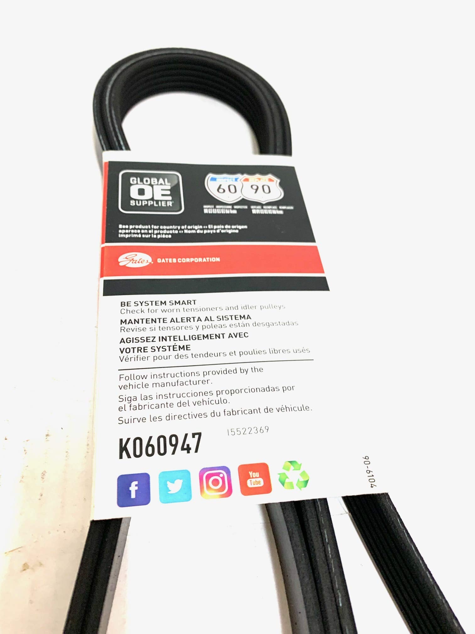 Serpentine Micro-V Drive Belt