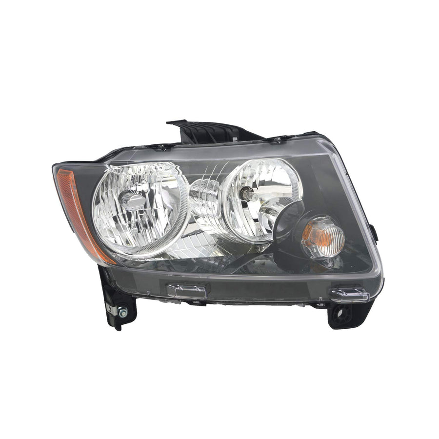Right TYC Headlight Assembly Compatible with 2013-2017 Jeep Compass