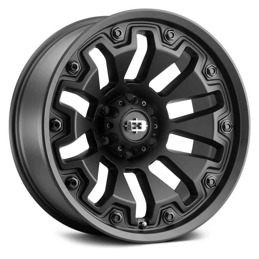 362 Armor Vision 18x9 5x5.5" +12mm Satin Black Wheel Rim 18" Inch