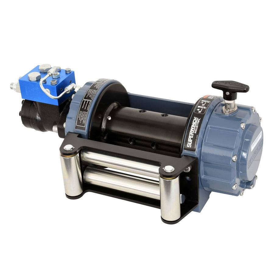 Industrial Superwinch S100432 SI Narrow Drum Hydraulic Winch 10000lb (4536kg) Single Line Pull with Roller Fairlead
