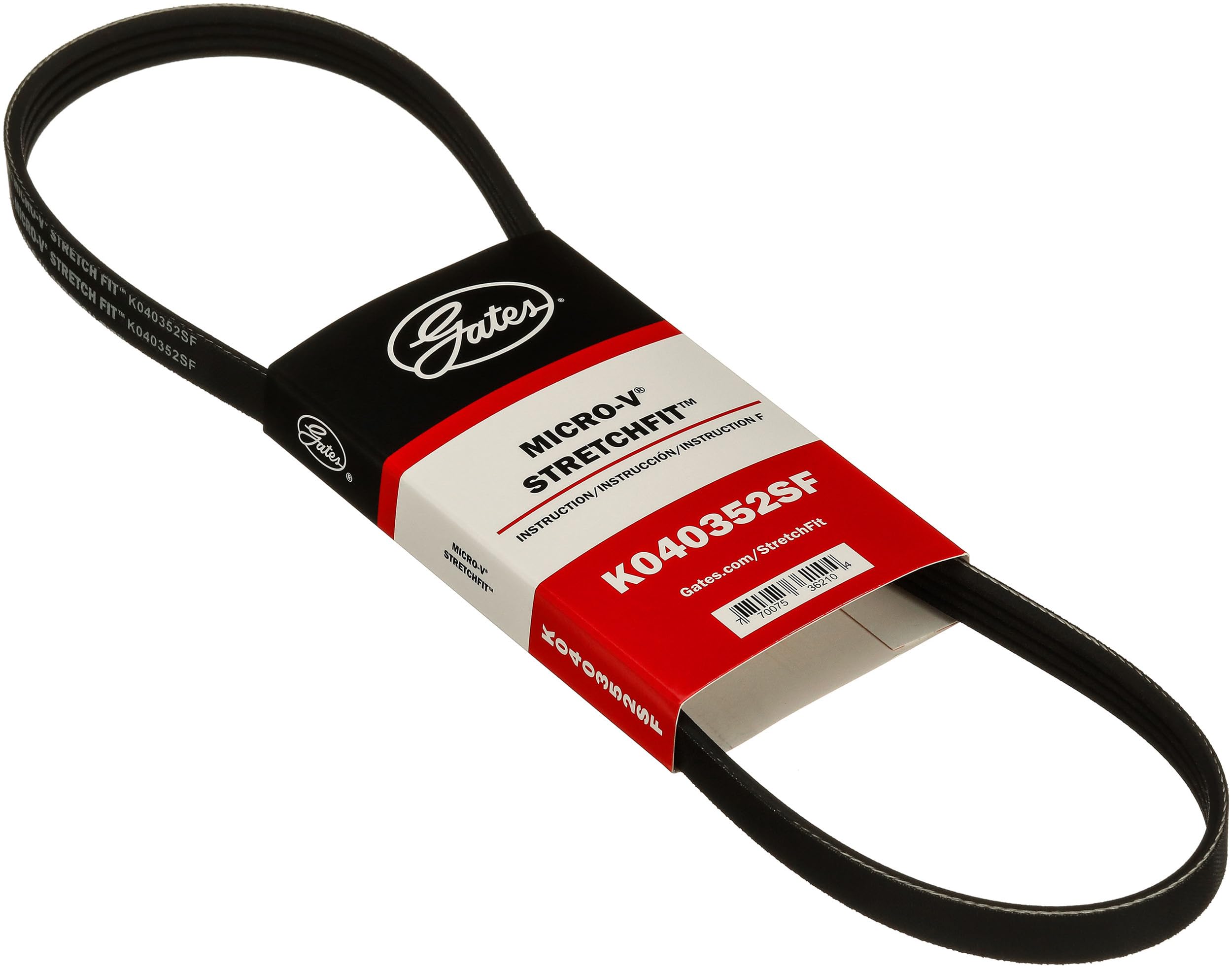 K040352SF Gates Stretch Fit Micro-V Serpentine Drive Belt