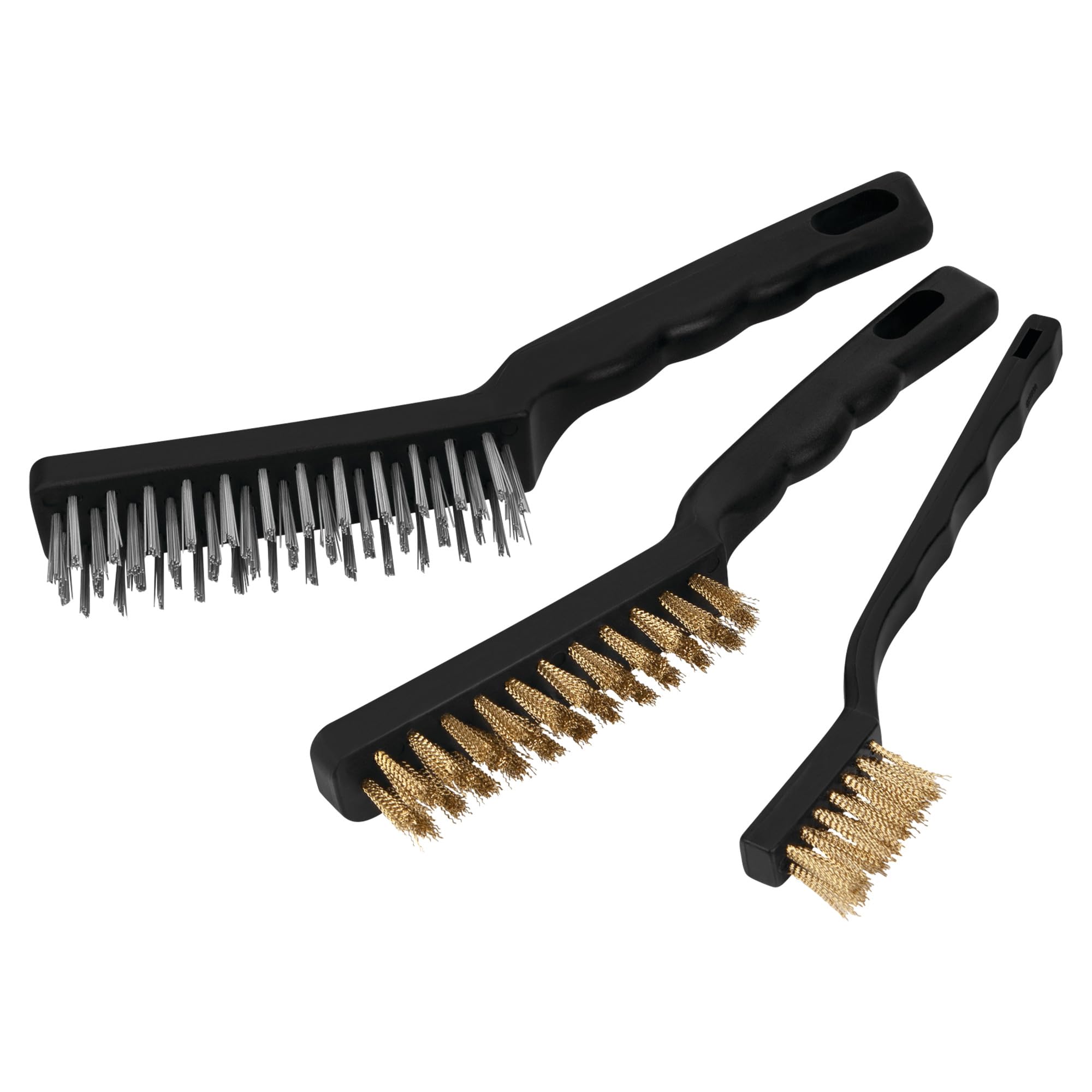 3-Piece Performance Tool Brass and Stainless-Steel Wire Brush Set W1149