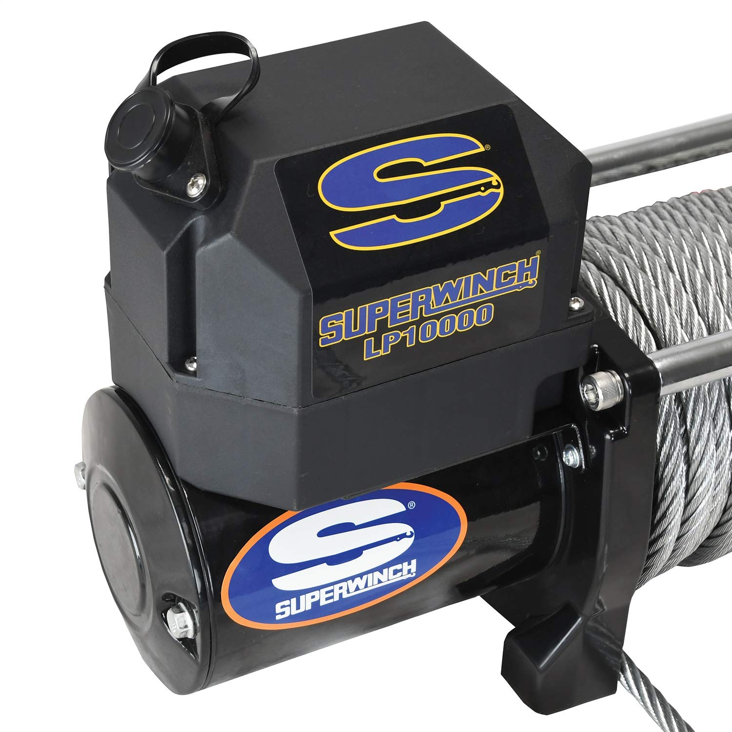LP10000 Superwinch 1510200 Winch, 10,000lbs/4536kg single line pull with roller fairlead, and 12' handheld remote