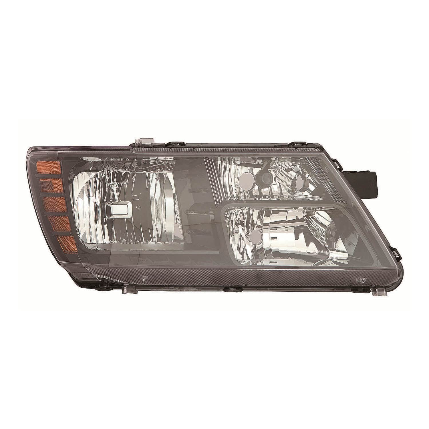 Dodge Journey 14-20 ACK Automotive Headlight Halogen Quad Code LME with Black Trim RH Passenger Side CAPA Replaces OEM: 68200084AC Partslink: CH2503265C