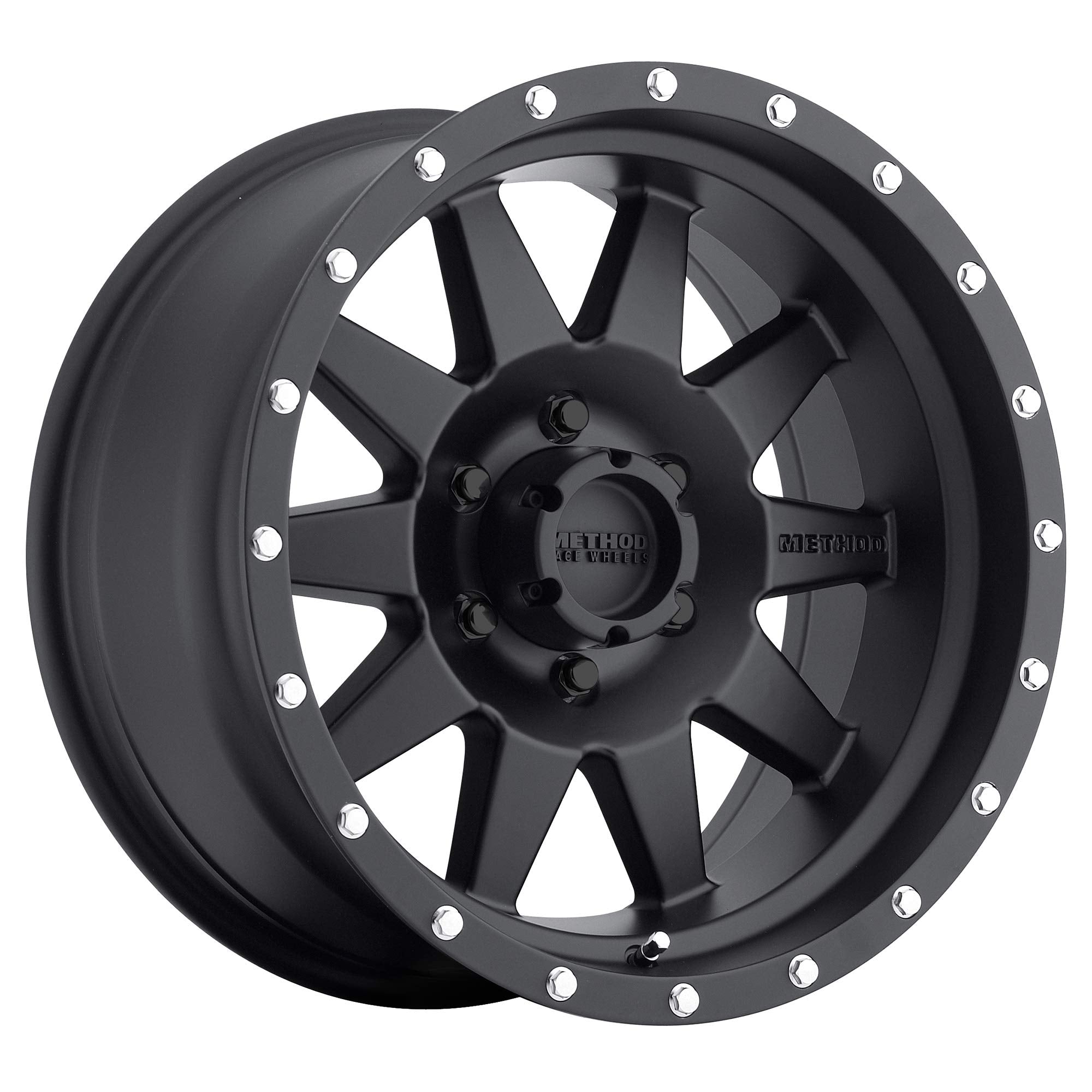 Method Race Wheels 301 Matte Black The Standard 17x8.5" 6x5.5", 0mm offset 4.75" Backspace, MR30178560500