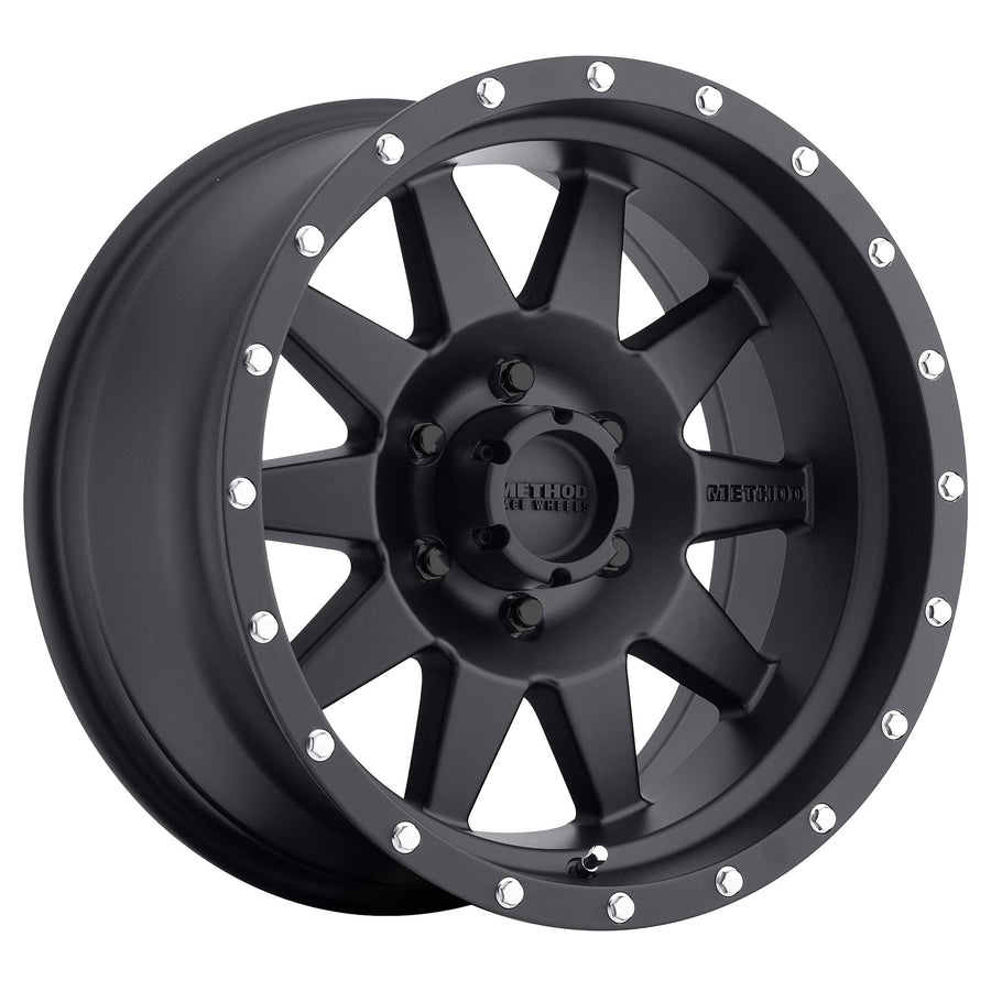 Method Race Wheels 301 Matte Black The Standard 17x8.5" 6x4.5", 25mm offset 5.75" Backspace, MR30178564525