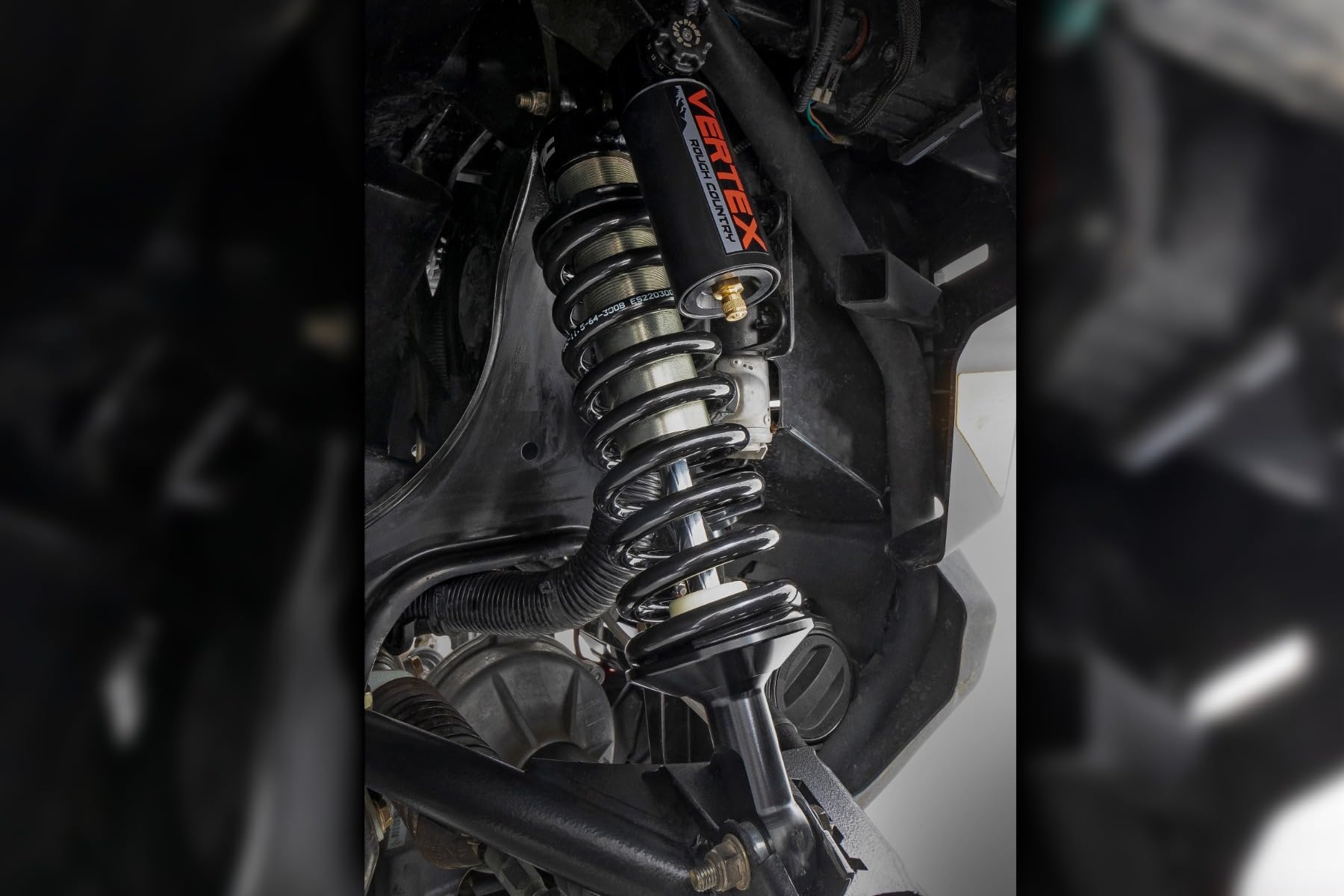 Rough Country Adjustable Vertex Front Coilover Shocks w/Remote Reservoir for Can-Am Defender HD5/HD8/HD9/HD10 - UTV Suspension Shocks, Set of 2