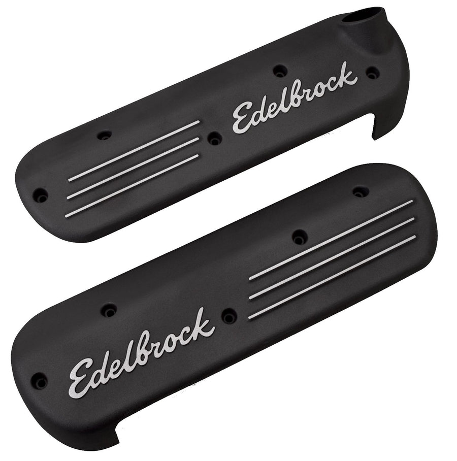 Black Edelbrock Coil Cover for GM LS 99+, Multi, One Size