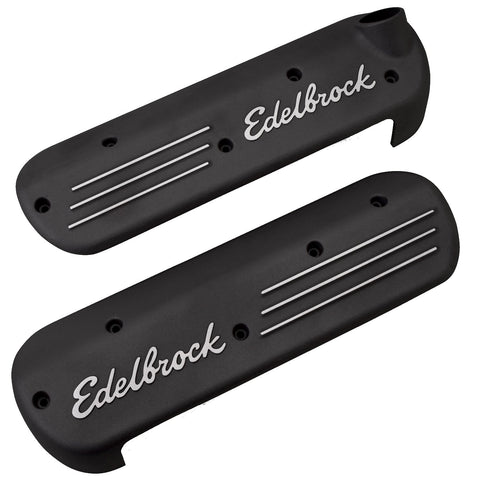 Black Edelbrock Coil Cover for GM LS 99+, Multi, One Size