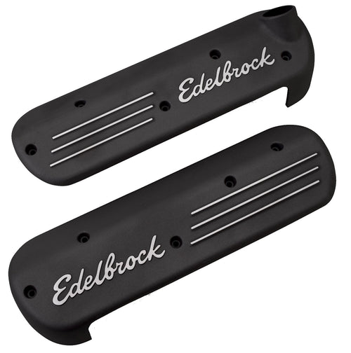 Black Edelbrock Coil Cover for GM LS 99+, Multi, One Size