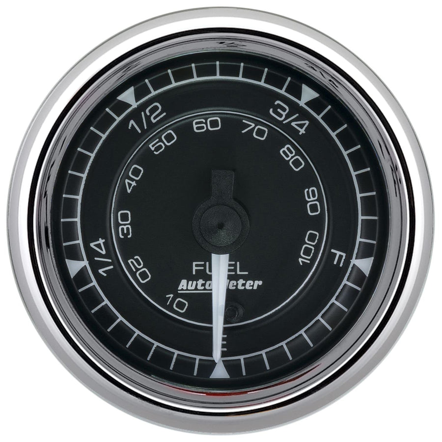 Fuel Level Gauge Auto Meter 9710 0-280Ω Programmable Chrono Chrome