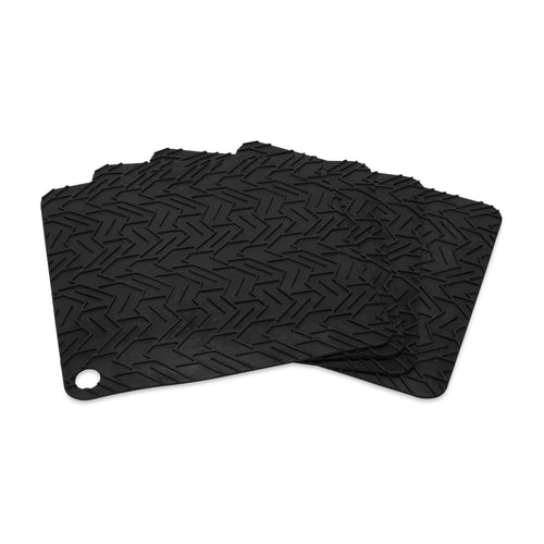 Camco RV Leveling Blocks Flexible Grip Pads - 10-Inches (L) x 9.5-Inches (W) - Protects Your Leveling Blocks from Uneven Surfaces - Easy to Carry and Store - 4-Pack (44529)