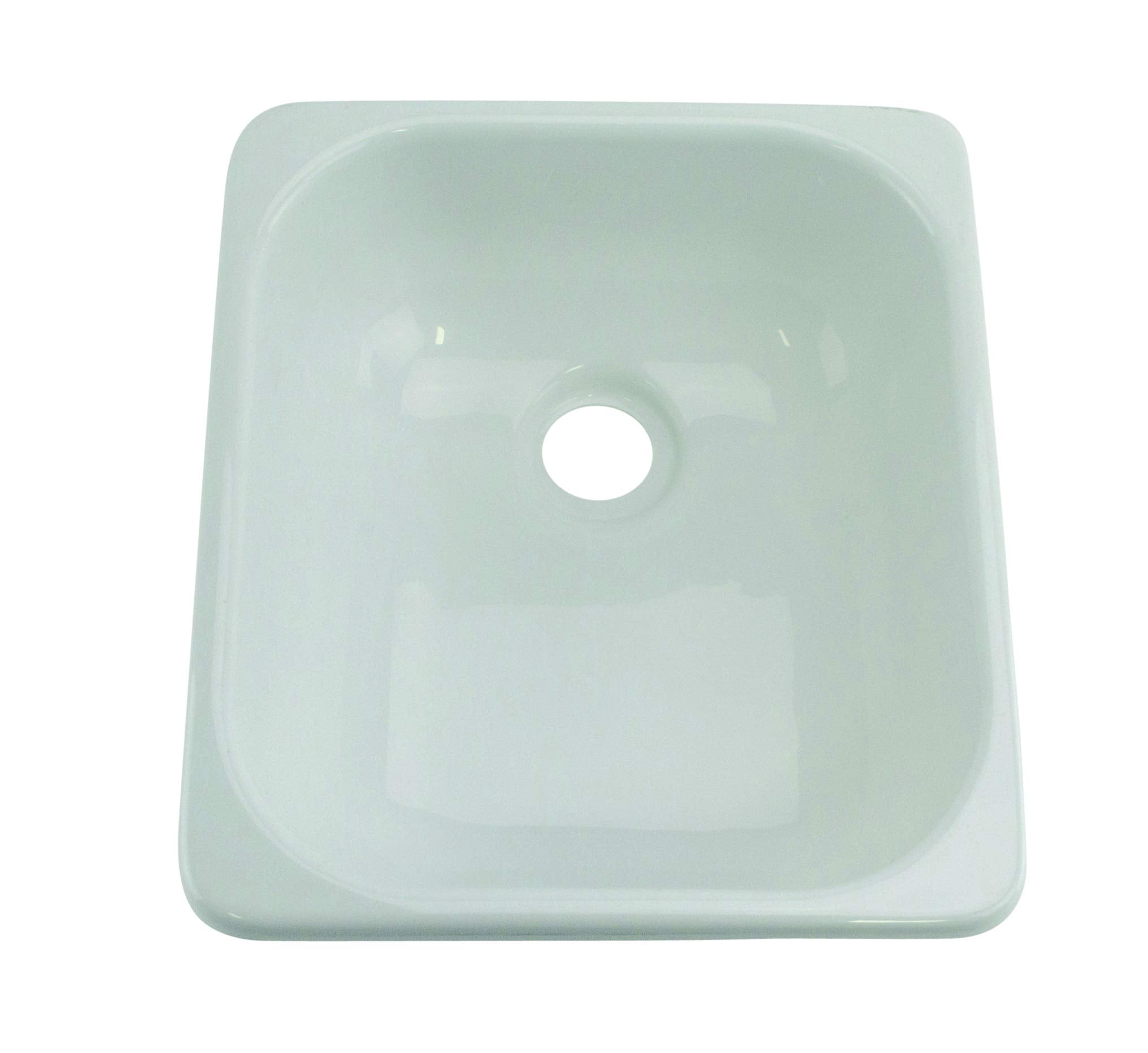Lippert 209630 13" x 15" Square Galley/Kitchen Sink Better Bath White
