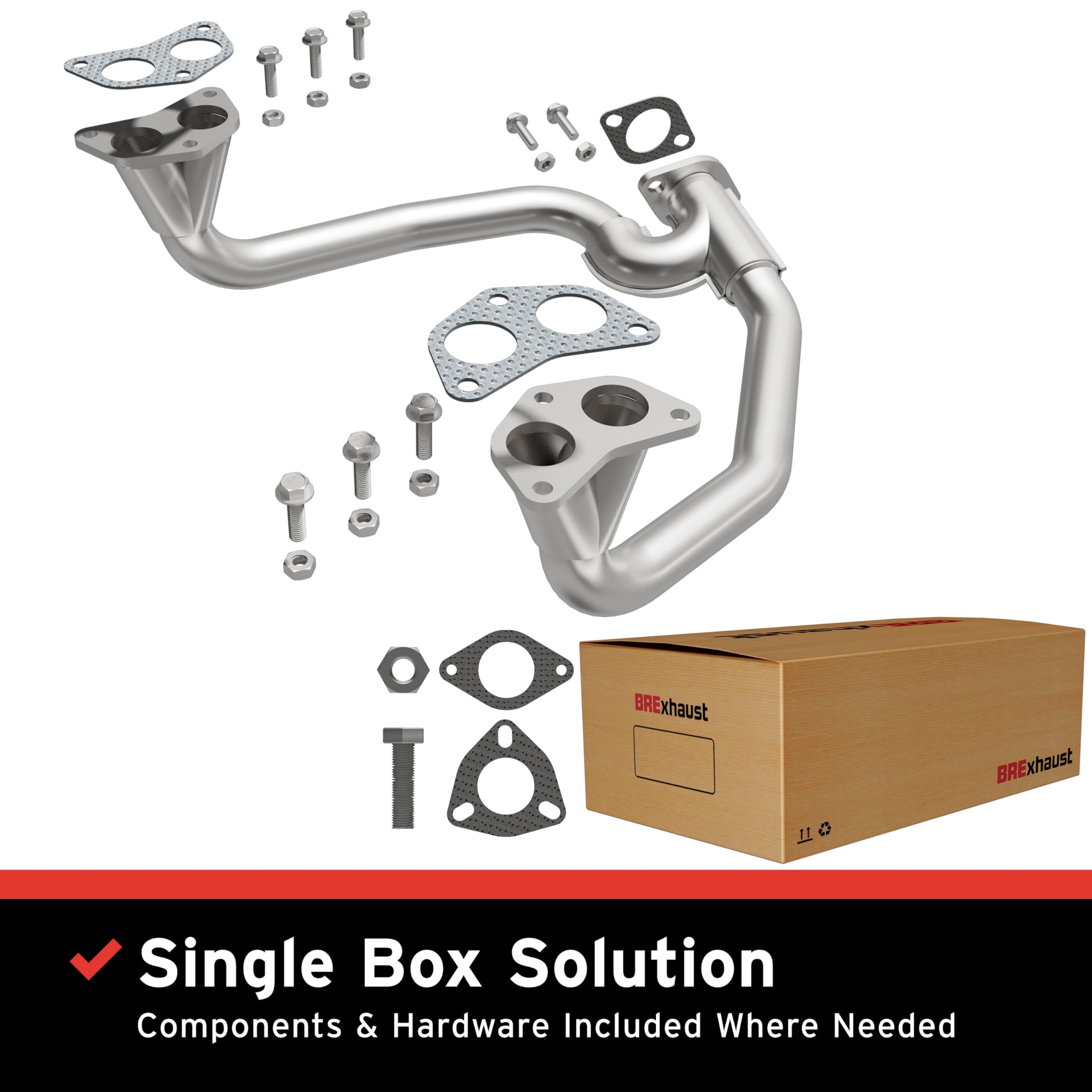 Replacement BRExhaust Front Pipe Kit 107-0022: Direct-Fit, Compatible with 05-05 Outback 2.5L
