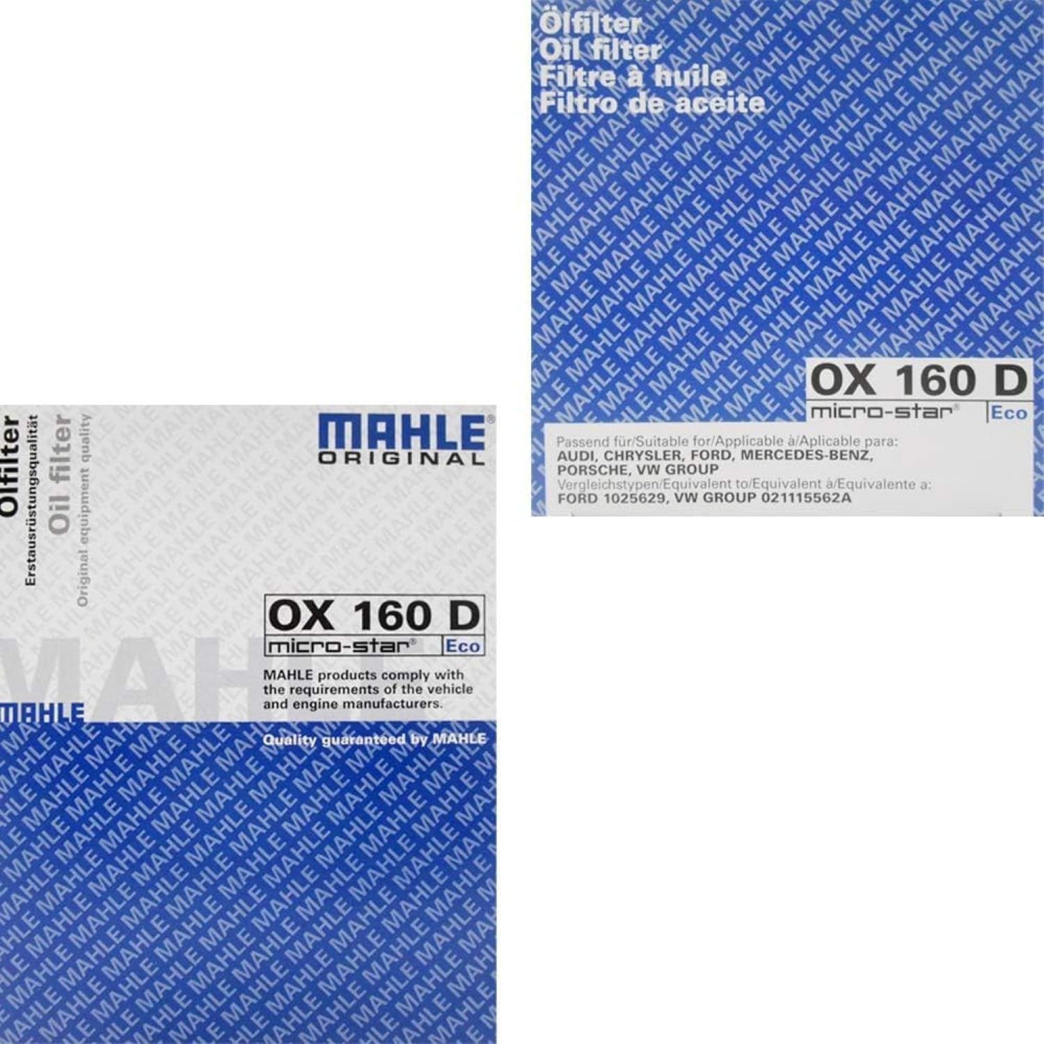 Oil Filter Mahle - OX160D