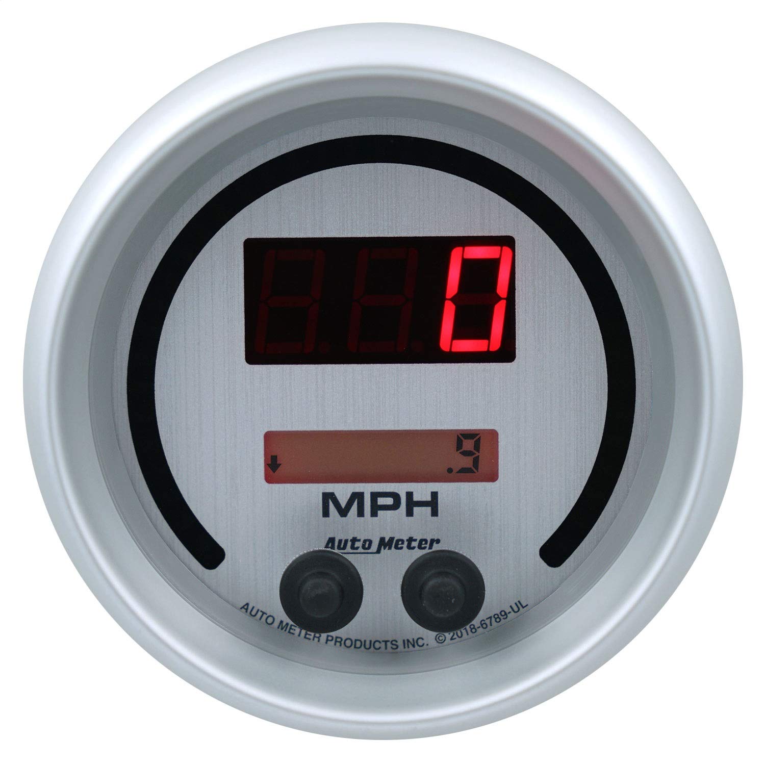 Speedo AutoMeter 6789-UL Gauge, 3 3/8", 260Mph / 260Km/H, Elec Program, Ultra-Lite Elite Digital