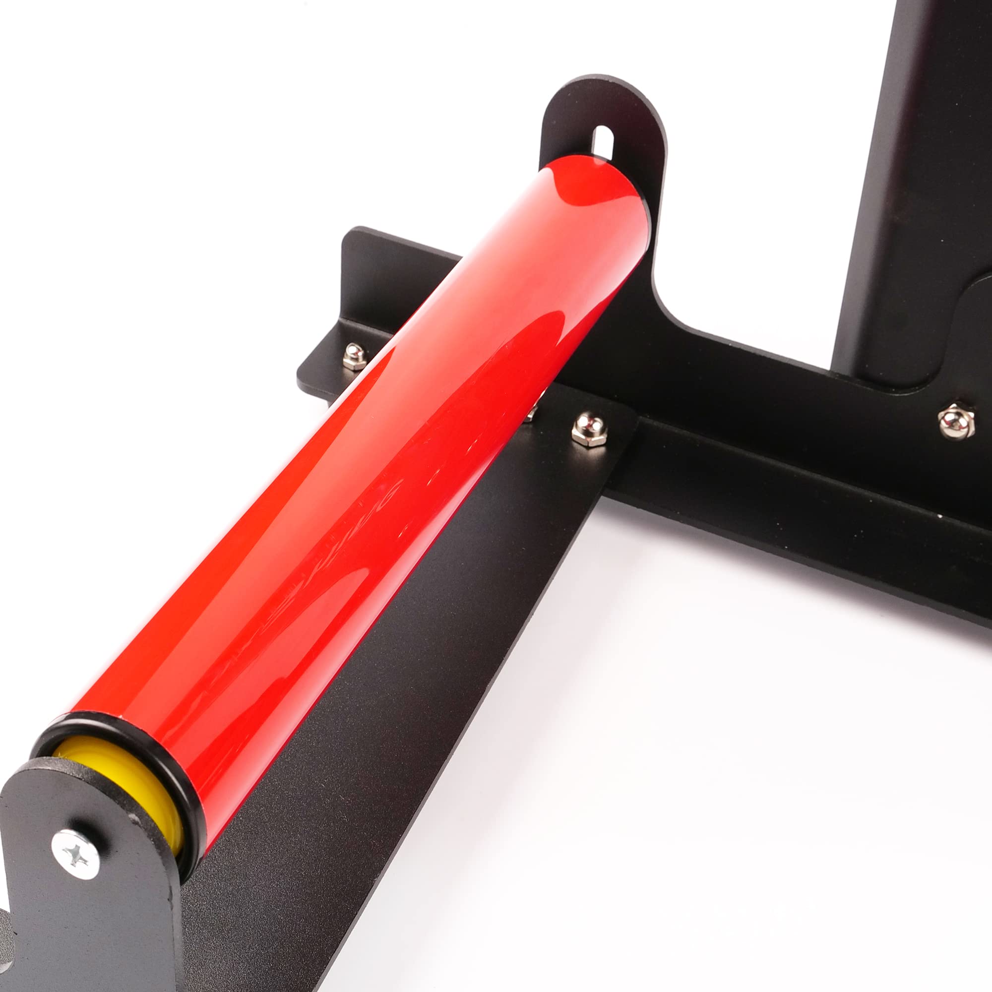 Maxshine Red Universal Wheel & Rim Detailing Rolling Stand | 360° Rotating Tire Stand for Wheel Wash, Ceramic Coating & Tire Shine | Heavy-Duty Rim Roller Stand for Professional Auto Detailing