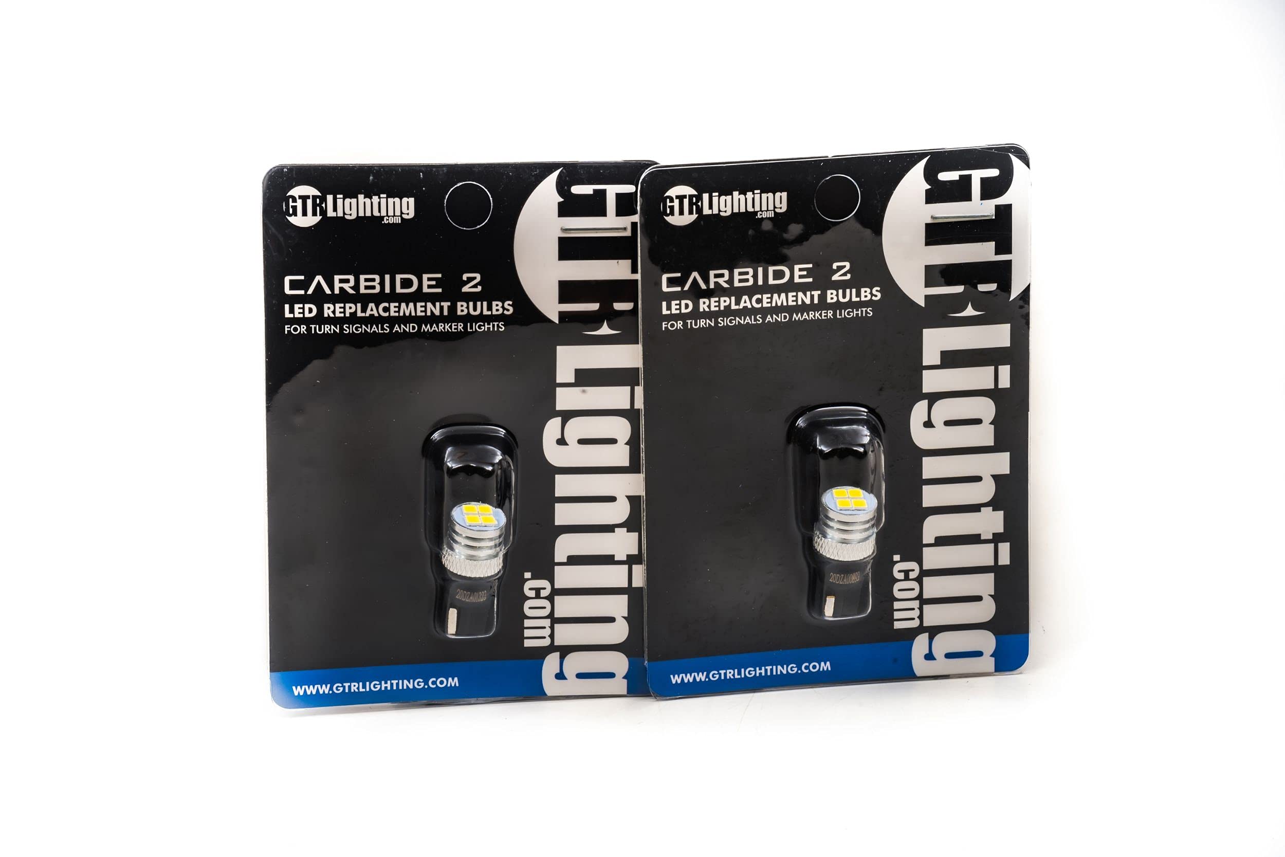 Amber GTR Lighting LED Bulb, Carbide Series T10/194, Universal Upgrade for Interior Dome & Map Lights, or Exterior Side Markers, Ultra Bright Plug and Play Replacement. (1x GTR.LED232)